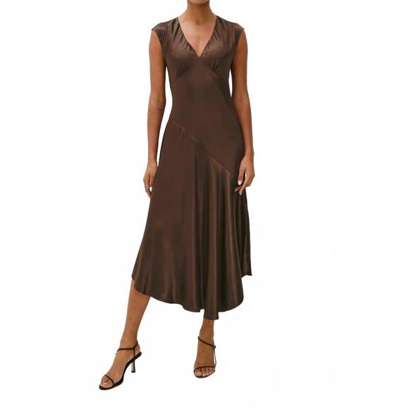 NEW RAILS eleni dress in espresso